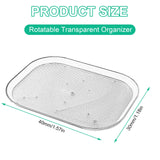 1 x RAW Customer Returns Tongboke refrigerator turntable organizer, kitchen turntable refrigerator, lazy susan turntable transparent, spice rack rotating rectangular 30 40 cm 1  - RRP €18.94