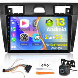 1 x RAW Customer Returns Android Car Radio for Ford Fiesta Mk5 2002-2008 with Wireless Apple Carplay and Android Auto, DSP 36EQ Multiple UI Themes GPS WiFi - 9 Inch Touchscreen AHD Rear View Camera - RRP €180.38