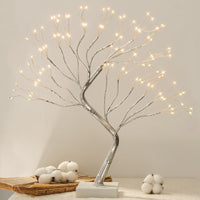 1 x RAW Customer Returns DELICHTER light tree light branches for indoor use 108 warm white LEDs tree, bonsai light decoration adjustable branches, USB battery operated tree lamp decorative tree illuminated tree lighting Christmas decoration - RRP €19.99