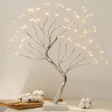 1 x RAW Customer Returns DELICHTER light tree light branches for indoor use 108 warm white LEDs tree, bonsai light decoration adjustable branches, USB battery operated tree lamp decorative tree illuminated tree lighting Christmas decoration - RRP €19.99