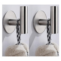 1 x Brand New 6 Piece Bathroom Accessory Set, 40cm Towel Holder No Drill Bar Toilet Roll Holder 4 Adhesive Wall Hook, 304 Stainless Steel Brushed Finish - RRP €22.8