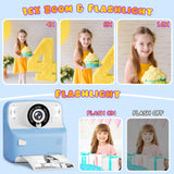 1 x RAW Customer Returns Children s Camera, Kaishengyuan Instant Camera Children s Camera, Digital Camera 2.4 with Printing Paper 32G Card, Gifts for Girls Boys 3-12 Years Blue  - RRP €37.99