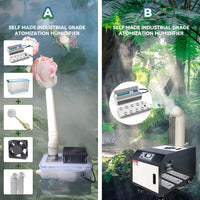 1 x RAW Customer Returns Mxmoonant Mist Maker 12-Head Ultrasonic Mist Maker 8.4L H Mist Humidifier 400W Power Supply for Horticulture Scenic Landscape Vegetable Storage Magic Atmosphere - RRP €179.0