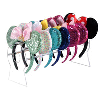 1 x RAW Customer Returns Pangkeep Clear Acrylic Hair Display Stand for Girls 36cm - RRP €22.8