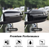 1 x RAW Customer Returns Asasytal Mirror Caps, Car Rearview Mirror Cap ABS Plastic Cover Replacement Compatible with G20 G21 G28 G22 G23 G30 G38 G11 G12 G15 G16 Only Model with Left Rudder, Glossy Black, 1 Pair - RRP €54.78