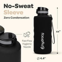 1 x RAW Customer Returns Hydracy drinking bottle with fruit insert - 2L water bottle - BPA-free drinking bottle with time marking Leak-proof sports bottle - Condensation-free for sports and outdoors - RRP €28.18