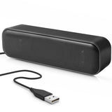 1 x RAW Customer Returns ODWTMRK PC Speaker, Mini SoundBar Wired Laptop Speaker PC Boxes USB Computer Speaker for PC Computer, Laptop, Notebook, Tablet, Desktop Checkout Counter - Plug and Play - RRP €16.99