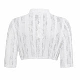 3 x RAW Customer Returns  Women s Dirndl Blouse White Elegant and Beautiful 34-44 Dirndl Blouse with Lace Long Sleeve Traditional Blouse for Oktoberfest, White, 42 - RRP €99.78