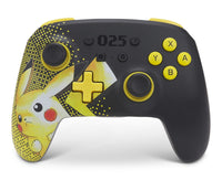 1 x RAW Customer Returns Upgraded Wireless PowerA Controller for Nintendo Switch - Pikachu 025, Nintendo Switch Lite, Gamepad, Game Controller, Bluetooth Controller, Rechargeable, Officially Licensed - RRP €63.05