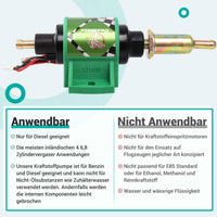 1 x RAW Customer Returns CarBole Fuel Pump 4-7 PSI 12V Universal Petrol Pump Electric Construction Machine Electric Fuel Pump for Petrol Diesel - RRP €23.18