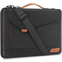 1 x RAW Customer Returns DOMISO 17-17.3 Inch Laptop Bag Briefcase Shoulder Bag Compatible with 17.3 Dell HP Pavilion 17 ProBook 470 MSI GS73VR Stealth PRO Lenovo Acer ASUS, Black - RRP €26.99