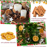 5 x Brand New Christmas decoration Advent wreath set, potpourri decoration Christmas, Christmas craft set natural decoration, with cinnamon sticks, orange slices, star anise, moss, cotton, pine cones and coconut stars - RRP €63.0