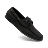 1 x Brand New Bruno Marc Men s Boat Shoes Boat Classic Sailing Shoes Slippers Moccasin Leisure Shoes BLACK SBLS2239M-E Size 46 EUR  - RRP €31.07