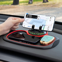 1 x RAW Customer Returns YIPBFUONE Mobile Phone Holder Car Anti-Slip Mat Dashboard 360 Degree Rotating Anti-Slip Phone Holder Car Anti-Slip Mat with Mobile Phone Holder - RRP €10.07