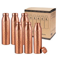 1 x RAW Customer Returns NORMAN JR, Plain 1, Hammered 2 Copper, 1 Liter Bottle - A simple pure copper Ayurvedic bottle that guarantees your health - Pack of 3 bottles - RRP €68.56