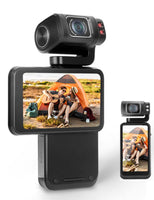 1 x RAW Customer Returns Sxhlseller 5K Ultra HD Video Camera Camcorder - 36MP Vlogging Camera Digital Cameras, WiFi Vlogging Cameras with 3.5 inch IPS Rotatable Touchscreen 10X Digital Zoom - RRP €340.01