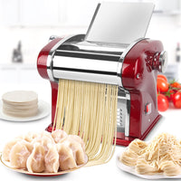 1 x RAW Customer Returns Electric pasta machine, automatic pasta machine with 135 W large powerful for home and commercial use. Built-in 2.5 mm pasta blade, output 5 kg h - RRP €229.99