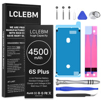 1 x RAW Customer Returns LCLEBM Upgraded Battery for iPhone 6S Plus, New Higher Capacity 0 Cycle Battery for iPhone 6S Plus A1634,A1687,A1699 with Complete Repair Tools - RRP €23.99