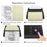 1 x RAW Customer Returns BIOMASER Transfer Machine Thermal Stencil Machine Thermal Printer Printer Copier Thermal Printer Thermal Printer Tattoo Printer Copier Thermal Printer for Temporary Tattoos - RRP €127.36