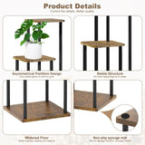 1 x RAW Customer Returns YOCOMEY 4-Tier Wooden Flower Rack Plant Rack, Multi-Tier Flower Stand Plant Stand Flower Bench Flower Stairs Plant Stairs Standing Shelf for Indoor Garden Balcony Decoration Black  - RRP €40.33