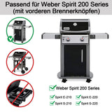 1 x RAW Customer Returns 7635 Flavorizer Bars for Weber Spirit I II 200 Series, Spirit I E210 220 II E210 S210 with front burner knobs , 38.9CM porcelain enamel heat plate, spare flavor bars for Weber Spirit - RRP €26.99