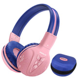 1 x RAW Customer Returns SIMOLIO Bluetooth Kids Headphones with Limited Volume, Child-Safe Headphones with Share Port, Wireless Headphones for Kids, Bluetooth Kids Headsets for Girls -Pink - RRP €29.24