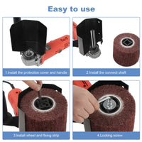 1 x RAW Customer Returns Multifunctional angle grinder polishing, drawing machine angle grinder polishing machine accessories polishing wheel replacement metal steel wood grinder M14 replacement, motor technicians for wood angle grinder - RRP €44.23