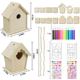 23 x Brand New Children s Bird House Kit, Birdhouse to Paint, DIY Bird House, Birdhouse to Paint, Birdhouse Kit, Birdhouse to Build, Craft Activity for Children - RRP €186.3