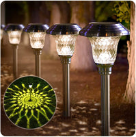 1 x RAW Customer Returns BEAU JARDIN 8 Pack Solar Lamps for Outdoor Garden Improved Solar Lights for Outdoor with 3 Modes Color Changing Solar Lamp Waterproof Stainless Steel Glass Solar Garden Light for Lawn - RRP €52.99