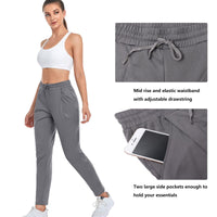 1 x Brand New VUTRU Women s Winter Thermal Sports Pants Joggers Sweatpants with Pocket for Running Fitness Yoga Gray L - RRP €28.99