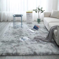 1 x RAW Customer Returns Aujelly Soft Area Rug Bedroom Shaggy Carpet Shaggy Rugs Fluffy Colorful Batik Rugs Carpet New Light Grey 150 x 240 cm - RRP €69.99