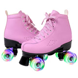 1 x RAW Customer Returns Women s classic retro roller skates, roller skates with four wheels in double row, classic roller skates, roller skates for children, shiny roller skates, ideal for beginners, ABEC-7 ball bearings - RRP €52.51