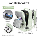 1 x RAW Customer Returns SZLX Large Travel Backpack Women Outdoor Sports Hiking Waterproof Casual School Backpack 14 Inch Laptop with USB Charging Port Shoe Compartment - RRP €40.32