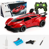 2 x Brand New PLSOPPKG 2.4G RC Cars for Kids Remote Control Car with LED Lights Lift Door and Sound Pull Back Toy Car Christmas Birthday Gift for Kids Boys Girls Red  - RRP €50.4