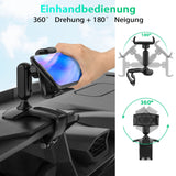 1 x RAW Customer Returns KATREU Car Phone Holder, 360 Degree Rotation Car Phone Holder, Universal Car Phone Holder with Spring Clip, Compatible with iPhone Samsung Huawei Xiaomi LG GPS Devices - RRP €12.77