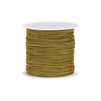 1 x Brand New sourcing map Nylon Cord DIY Making Satin Rope Craft Thread with Plastic Spool 147ft, Khaki - RRP €19.2