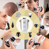 1 x RAW Customer Returns Electric Shaver for Men Razor Rechargeable Waterproof Electric Head Shaver Wet and Dry Bald Head Shaver Beard Trimmer Kit 6 in 1 - RRP €39.34