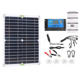 1 x RAW Customer Returns 200w 12V Solar Panel Kit, Dual USB Ports Monocrystalline Solar Charger Off Grid with Solar Controller 100A Solar Panel Plus for Car Yacht RV Battery Charger - RRP €57.29