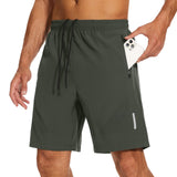 1 x RAW Customer Returns SIHOHAN shorts, men s sports trousers, quick-drying sportswear, jogging bottoms, sports shorts with zip pocket, suitable for various leisure and sports occasions green, XL  - RRP €22.14