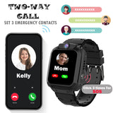 1 x RAW Customer Returns Ruopoem Smartwatch Children with GPS and Phone, Smart Watch Children Watch Calling with IP68 SOS Voice Chat Camera Games Alarm Clock, Children Smartwatch Gifts for Boys Girls Students - RRP €40.33