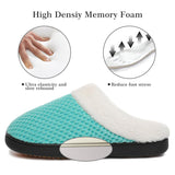 3 x Brand New Mishansha Men s Winter Memory Foam Slippers Women Cozy Indoor Slippers Unisex Warm Plush Slippers Non-Slip Green 43 - RRP €74.67