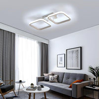 1 x RAW Customer Returns Toolight ceiling light LED 50CM, bedroom modern ceiling light 32W 3600LM, ceiling light made of aluminum for ceiling lighting, living room, children s room, hallway, kitchen, 6500K cold white light, white - RRP €18.98