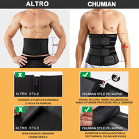 1 x RAW Customer Returns CHUMIAN Men s Slimming Belt Sweat Belt Waist Trimmer Abdominal Belt Waist Trainer Fitness Sauna Adjustable Body Shaper Abdominal Waist Shaper - RRP €29.99