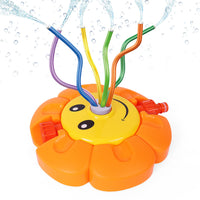 1 x Brand New Outdoor Watering Toy for Kids, Summer Splash Spinning Toy with Hose Connector for Garden, Backyard, Outdoor, Play for Toddlers Ages 3-12 Flower  - RRP €19.2