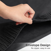 8 x Brand New Qidordour 80x80cm Pillowcase Set of 2 100 Polyester Envelope Design Pillowcase Soft Pillowcase Black Pillowcase Only - RRP €163.2