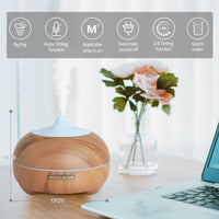 1 x RAW Customer Returns Hianjoo Aroma Diffuser 500 ml, Ultrasonic Humidifier, Quiet Humidifier with LED Light Timer for Bedroom, Children s Room, Yoga Yellow  - RRP €22.8