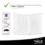 1 x RAW Customer Returns Twillie Set of 2 Waterproof Pillowcases - for Pillows 30 x 60 - Oeko Tex Certified Pillowcase Jersey Micro Breathable - Ultra Thin and Ultra Soft - Zipper - RRP €15.12