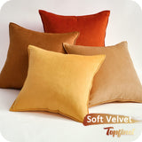 1 x RAW Customer Returns Topfinel 60x60 cushion cover yellow orange set of 4 velvet gradient cushion covers cushion cover sofa cushion decorative cushion cover decoration for sofa bedroom living room balcony fluffy - RRP €31.75