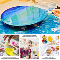 1 x RAW Customer Returns Vicksongs 500ml Epoxy Resin Starter Set - Epoxy Resin Set Beginners Complete with Molds, Resin Accessories, Casting Resin Molds Silicone with Glitter, Wooden Sticks, Gloves, Measuring Cups etc. for Art, Crafts - RRP €32.99