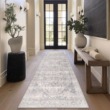 1 x RAW Customer Returns Homcomodar Vintage Runner Rug for Hallway 80x200cm Washable Distressed Kitchen Runner Rugs with Rubber Backing Floor Carpet Runner for Hallway Living Room - RRP €40.33